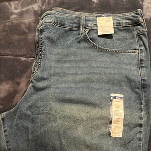 Terra & Sky Women's High Rise Jeans - Blue